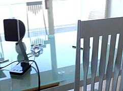 Shemale Roxxie Moth rims licks feet and dominates dude Kai Bailey