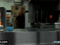 Skinny Leyla flashes her shaved pussy outdoors in lingerie!