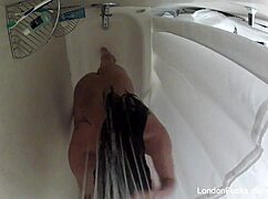 London Keyes strips big tits in BTS part 2
