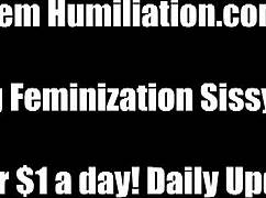 you pathetic sissy slut in lingerie beg for femdom bdsm pov control