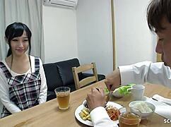 Skinny Japanese Virgin Stepsister Tricked into Creampie Defloration