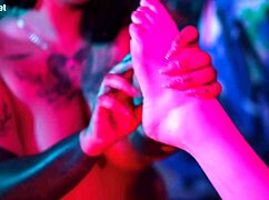 BISEXUAL LATINAS WORSHIP FEET WITH DILDOS STRAPONS AND TOE SUCKING