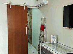 whoa my employee grabs the ladder and pops a boner so he fucks my fat ass to keep his job