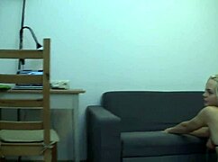 beautiful blonde in stockings rides cock bent over for pov doggystyle facial finish