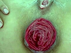 i love destroying my juicy milf asshole with extreme gaping close up assplay