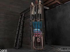 Angel endures ferocious whipping punishment in intense session