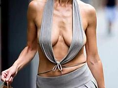 My massive natural tits bounce braless in milf compilation