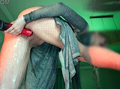 Bound Teen Pussy Overflows Cum in BDSM Machine Fuck