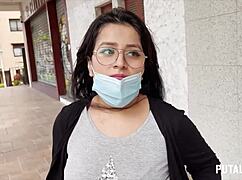 Innocent chubby big tits dessy ends up in hot bedroom sex frenzy