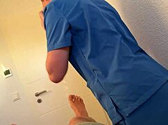 massage turns into hot nurse action