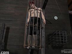 Angel endures ferocious whipping punishment in intense session