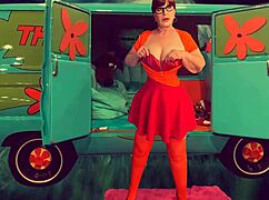 hey, ever wonder what granny velma dinkley does with that open bathrobe and a hard cock?