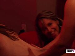 Swinger babes give an oil massage. It's so slippery n turns into orgy!!