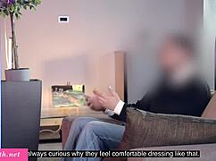 I Pretended to Be a Psychologist and Flashed My Pussy to Seduce Him Publicly