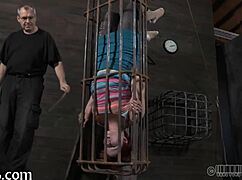 Angel endures ferocious whipping punishment in intense session