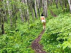 Big Tits Milf Strips Outdoors Then Fucked Roughly