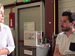 Ever wonder how tall Milf Melany Paris takes Michael Cheritto deep in warehouse?