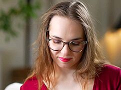 Her soaked pussy glistens under layers of his thick hot cum