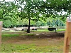 wanna see this southern milf gag on cock while licking ass outdoors??