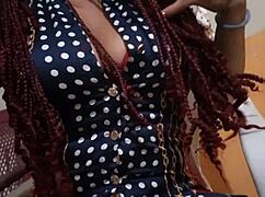 His office buddy's girlfriend sneaks a sexy fetish rub at work