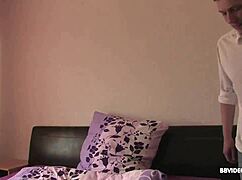 Mature German milf climbs monster young cock deepthroating her hairy pussy sloppy? 