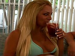 Eva cruz slams neighbor cock in gaping anal and deepthroat