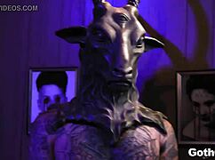 Crazy 18+ Goth Sluts Kenzie Reeves Kira Noir Jane Wilde Share Giant BBC in Foursome Fuckfest!