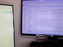 Petite redhead Scarlet Skies bends over for roommate's monster cock to pay rent