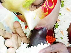 Indian bhabi gives best blowjob with telugu dirty talk to husband's father cumshot