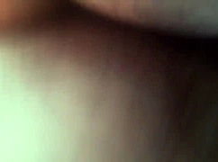 vintage blue film babe vibes her wet pussy close-up on retro toy.