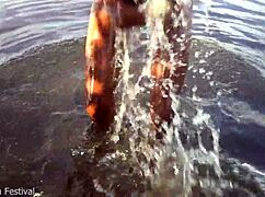 skinny african village girl struts naked seeking village cock