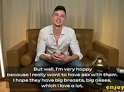 Dissolute Tommy's Kitchen 3some with Two Giant Hooters Brunettes in HD Titty Fuck Bang