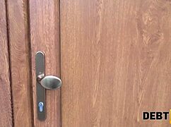 pregnant redhead milf debtor blows guy on desk for debt