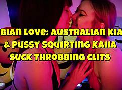kiara and kaiia, your squirting clits taste so good together down under