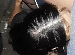 our neighbor brunette with hairy pussy joins us for secret barn fun