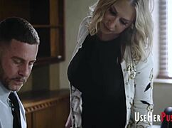 boss turns office into freeuse zone 😈 milf and teen grab cock like stationery at work 👅💦