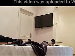 i get so turned on watching this petite latina milf in stockings and heels tied up for rough pussy fuck