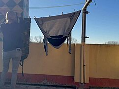 Hot Wife Licks Neighbor Pussy To Orgasms In Laundry!