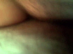 vintage blue film babe vibes her wet pussy close-up on retro toy.