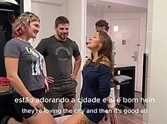 dinner with friends turned into hot couple swap orgy