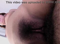 Shaved Japanese milf mom in pantyhose heels takes monster cock anal fingering and facial cumshot pounding