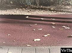 horny brunette milf fingers and licks shaved pussy plus tight ass on her sexy blonde workout friend