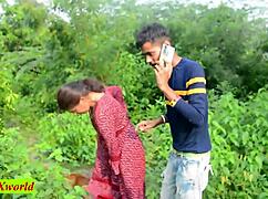 18yrs boy and new girlfriend get wild fucking in indian jungle outdoor, so hot right?