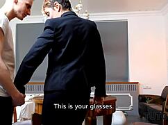 Tutor4K Tricky Teen Feels Overwhelming Desire Drilling Mature Tutor In Stockings