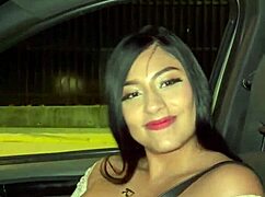 dude convinced 23-year-old disco chick for outdoor pussy pounding... so hot!