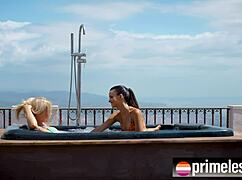 wanna watch us squirt hard in the hottub angie lynx and ohana petite?