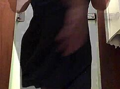 angel lima masturbates with big tits exposed and anal plug in public mall shop