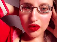 craving my perfect red lips for your goon session findom slave?