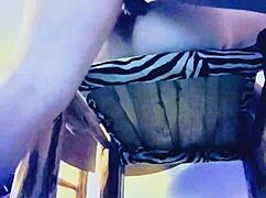 texas wife rides high chair with shaved pussy on big cock