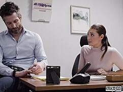 should i fuck my busty boss deepthroat blowjob in office